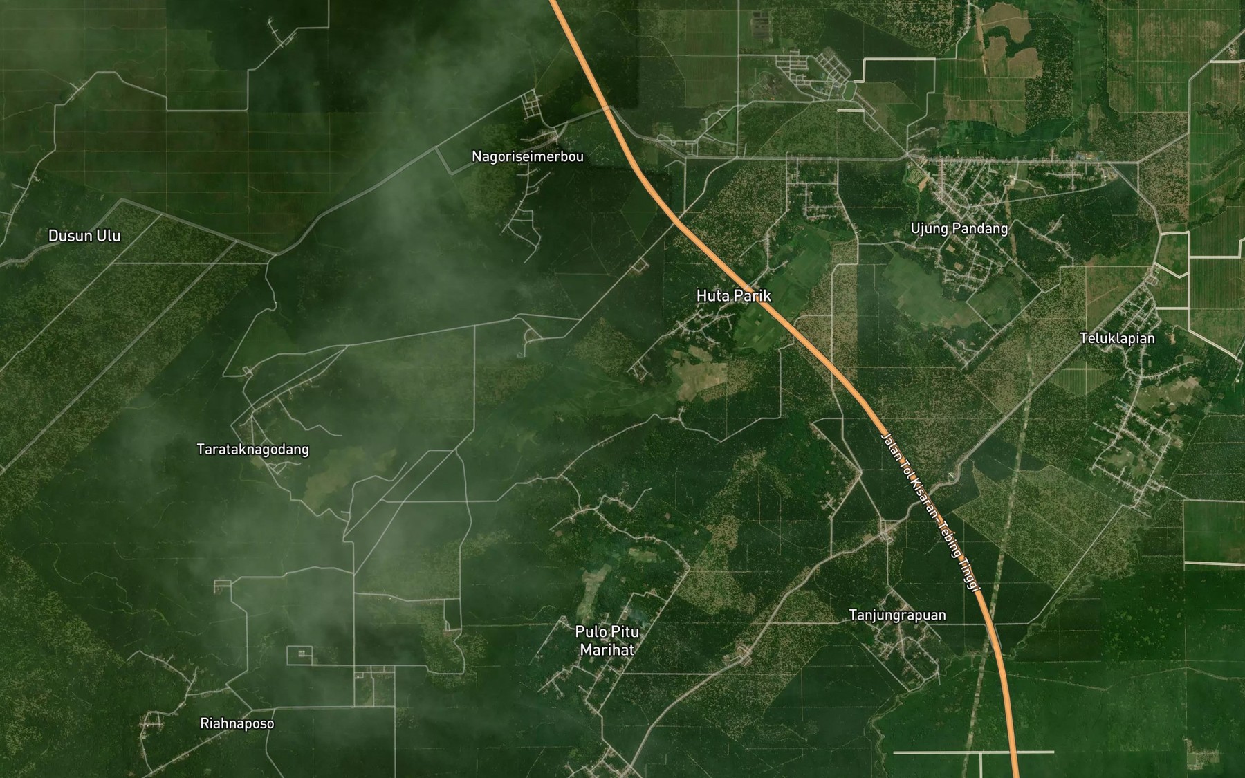 Satellite map of the Sungai Bejangkar