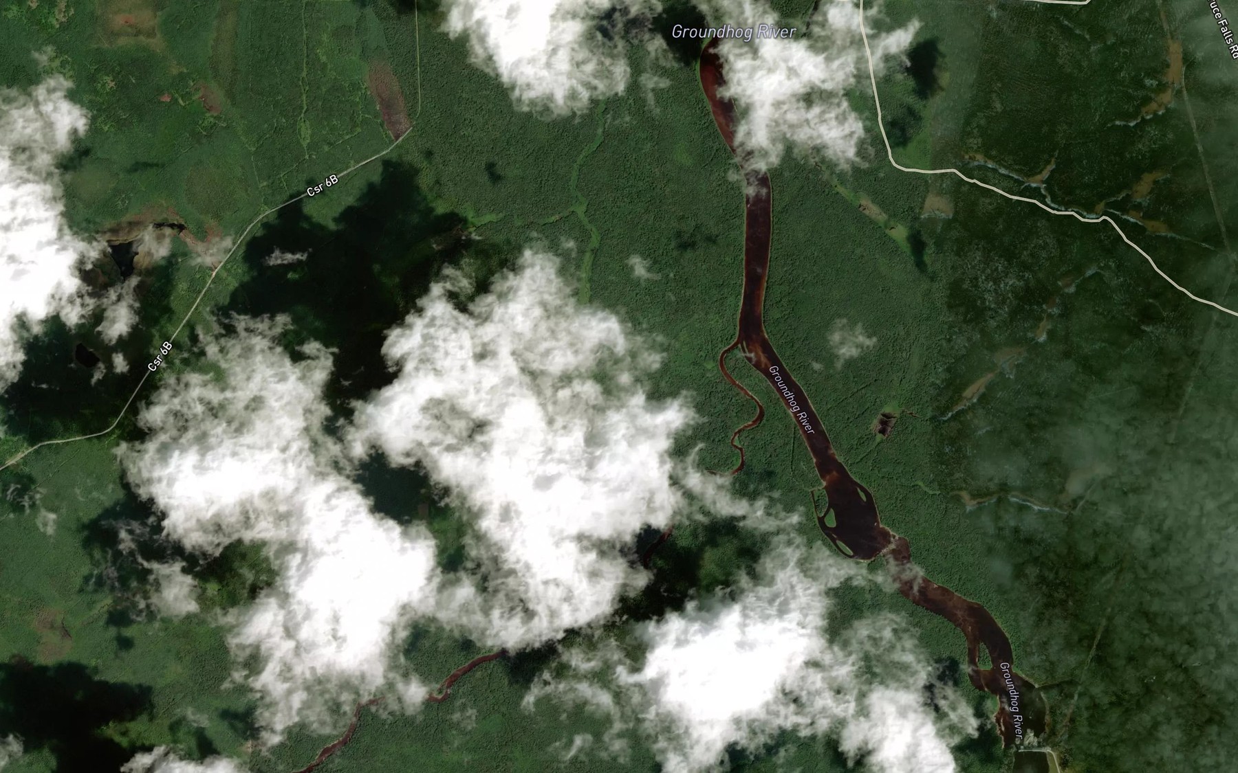 Satellite map of the Wakusimi River
