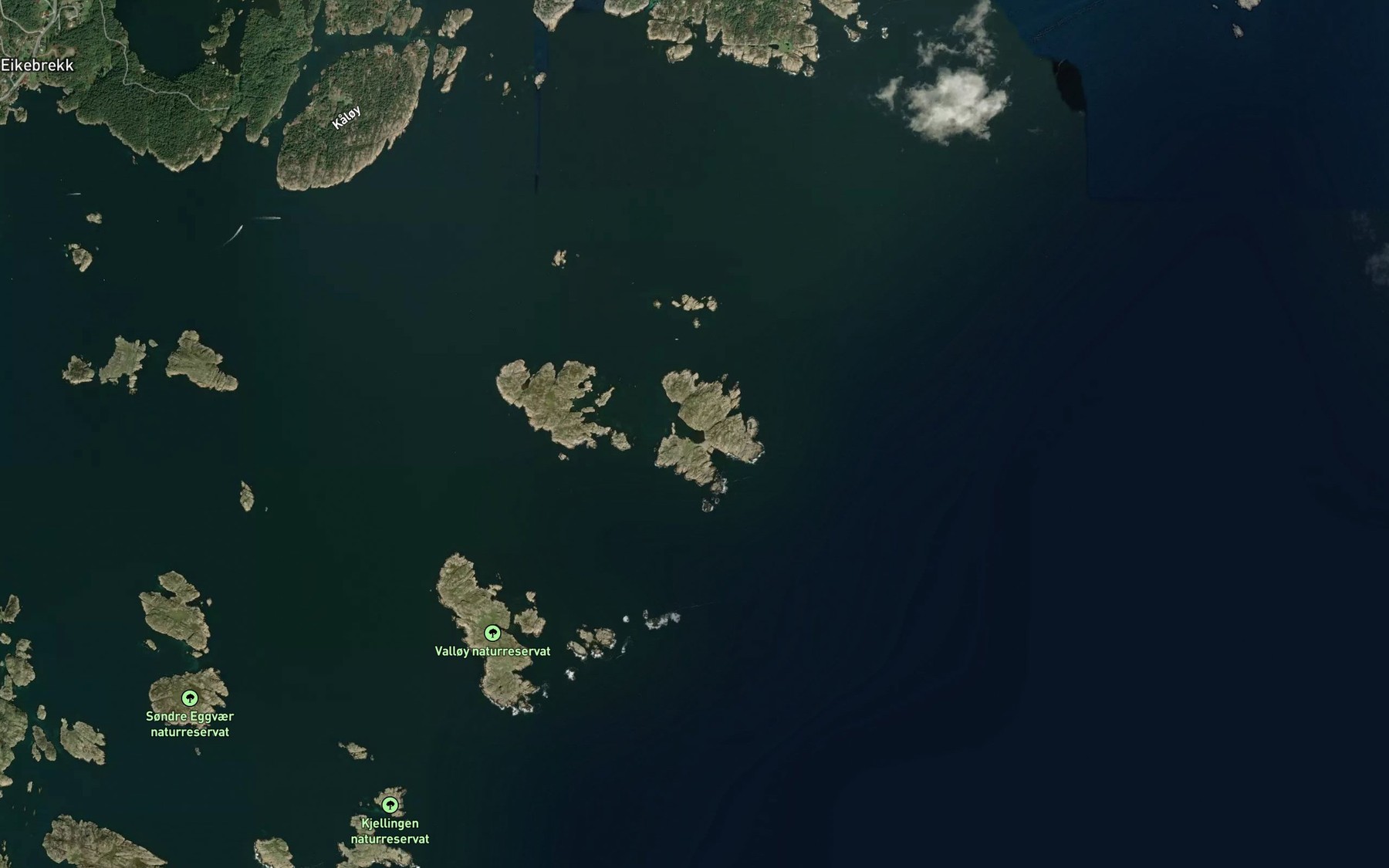 Satellite map of the Sandkilen