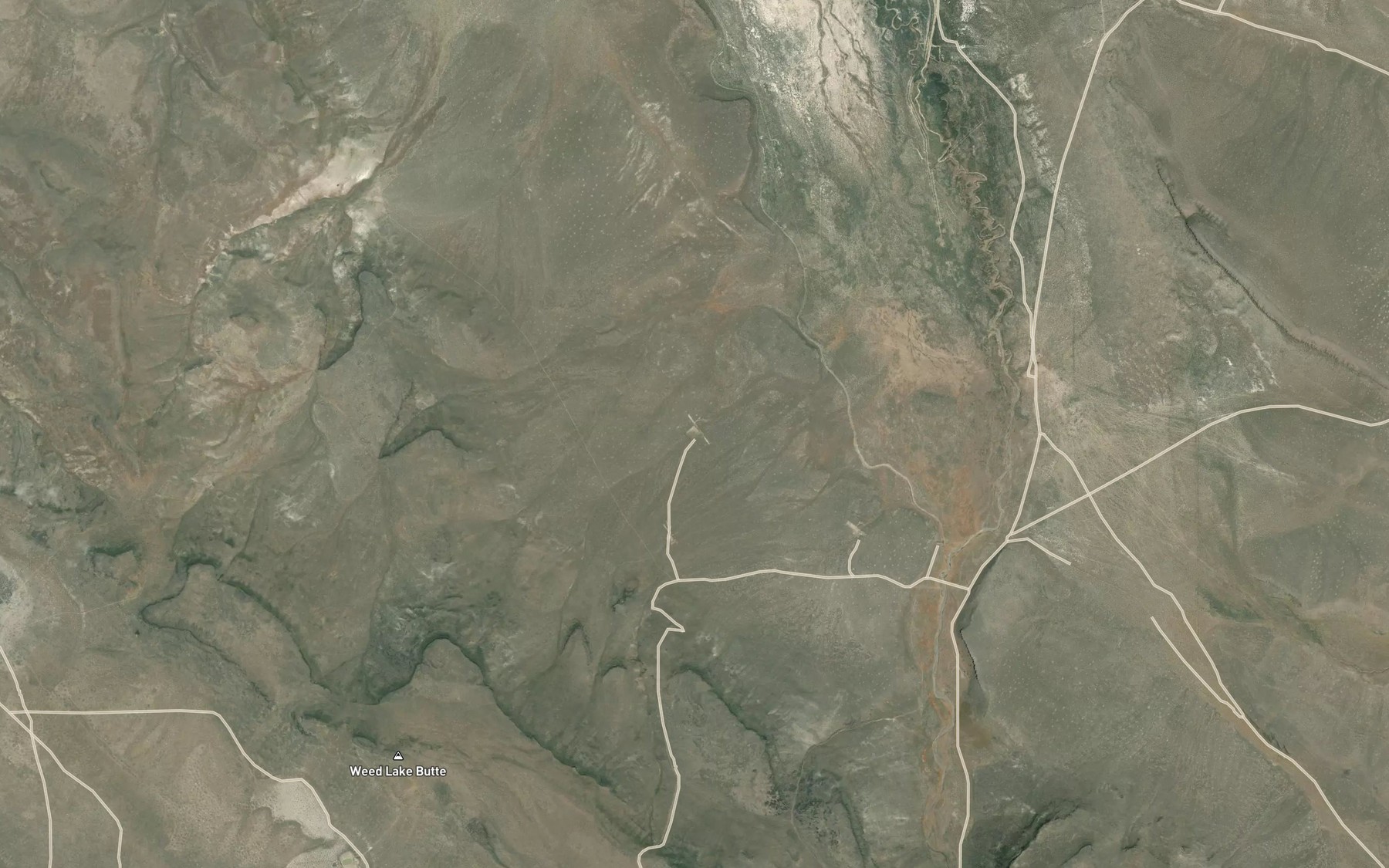 Satellite map of the Long Canyon Reservoir