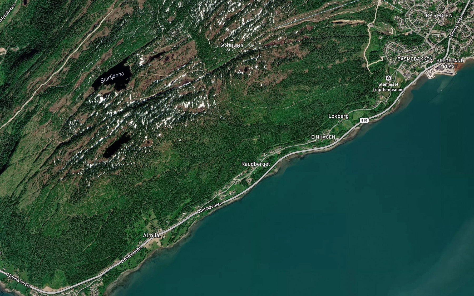 Satellite map of the Vassbekken