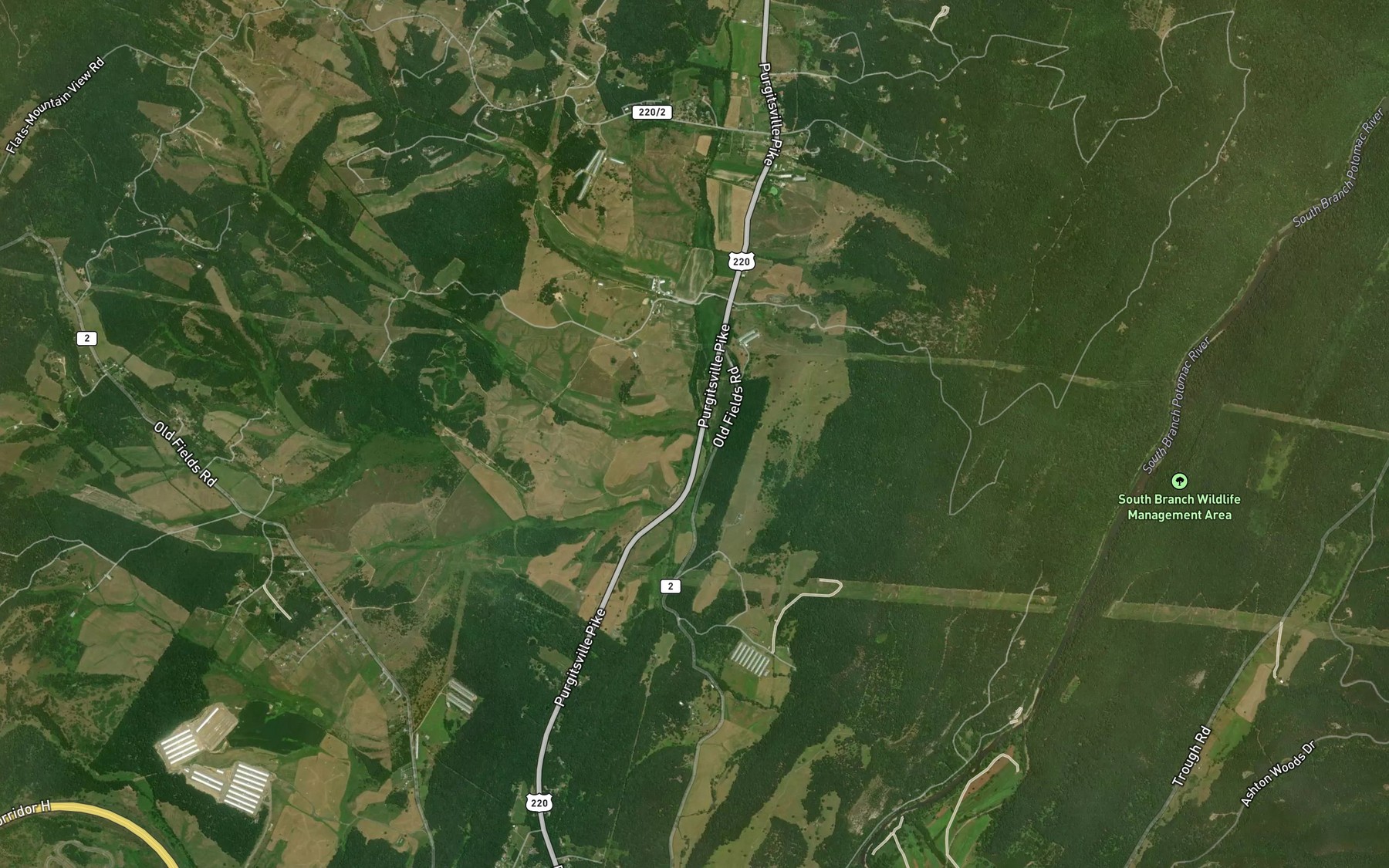 Satellite map of the Turnmill Run