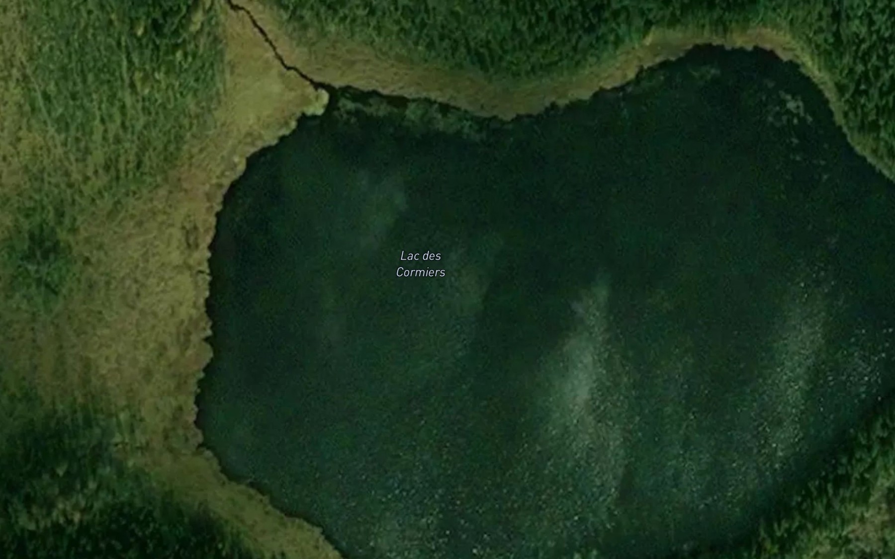 Satellite map of the Lac des Cormiers