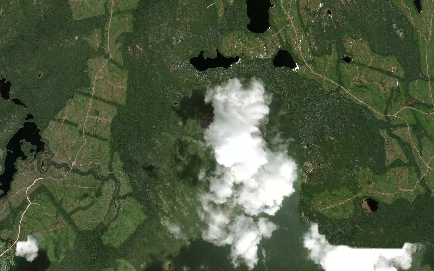 Satellite map of the Lac de Plein Vent