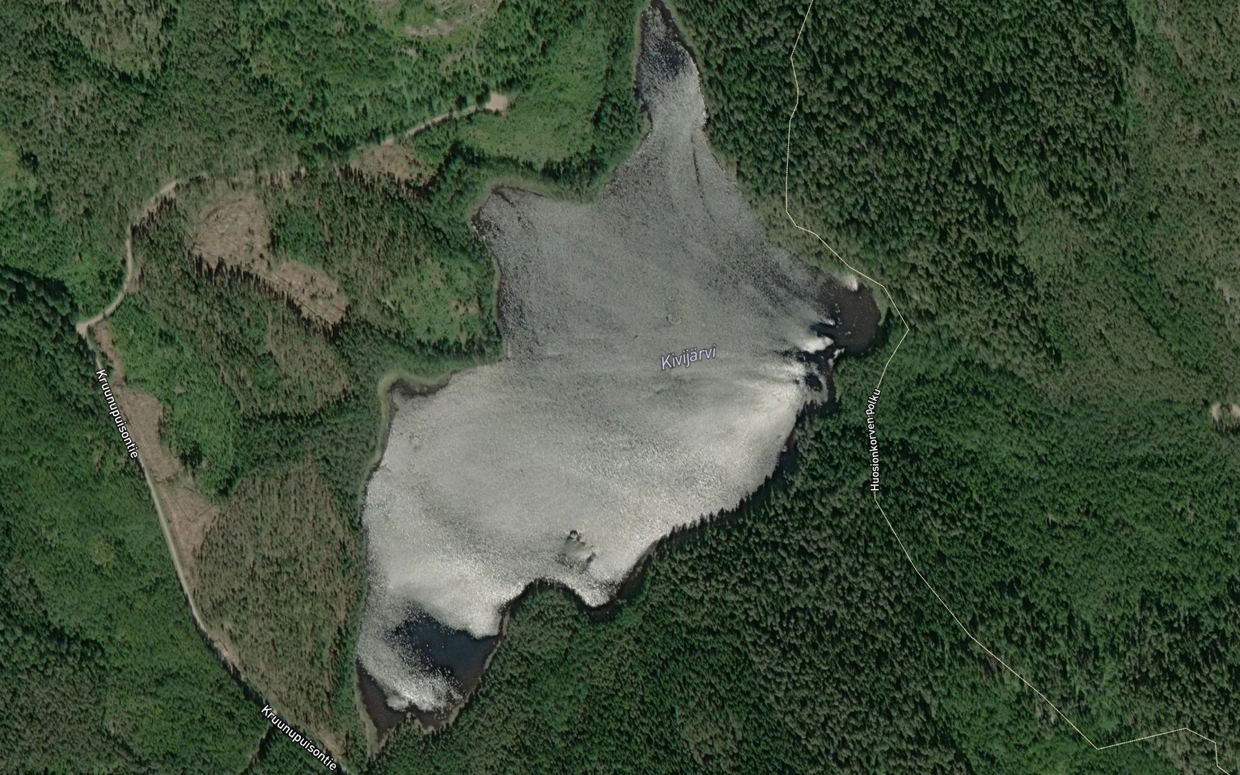 Satellite map of the Kivijarvi