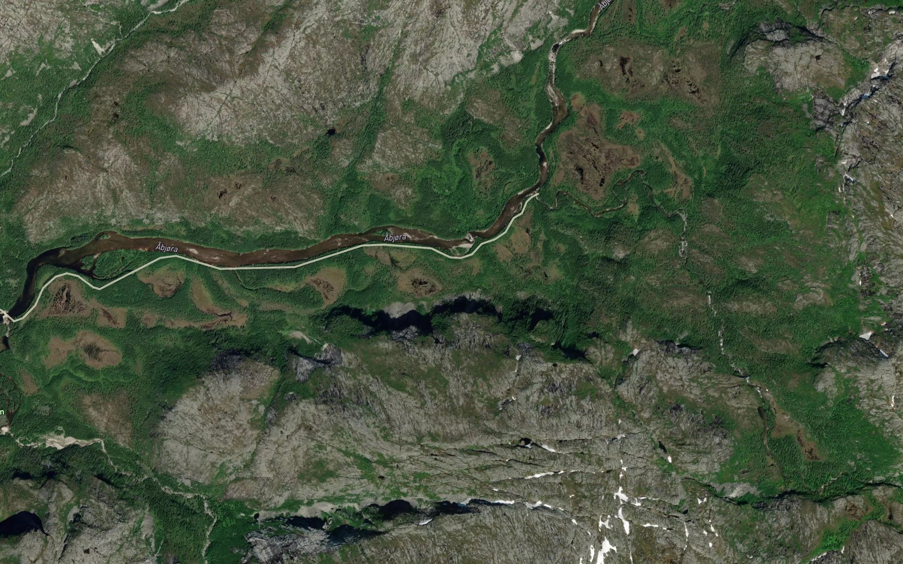 Satellite map of the Sorhjelmbekken