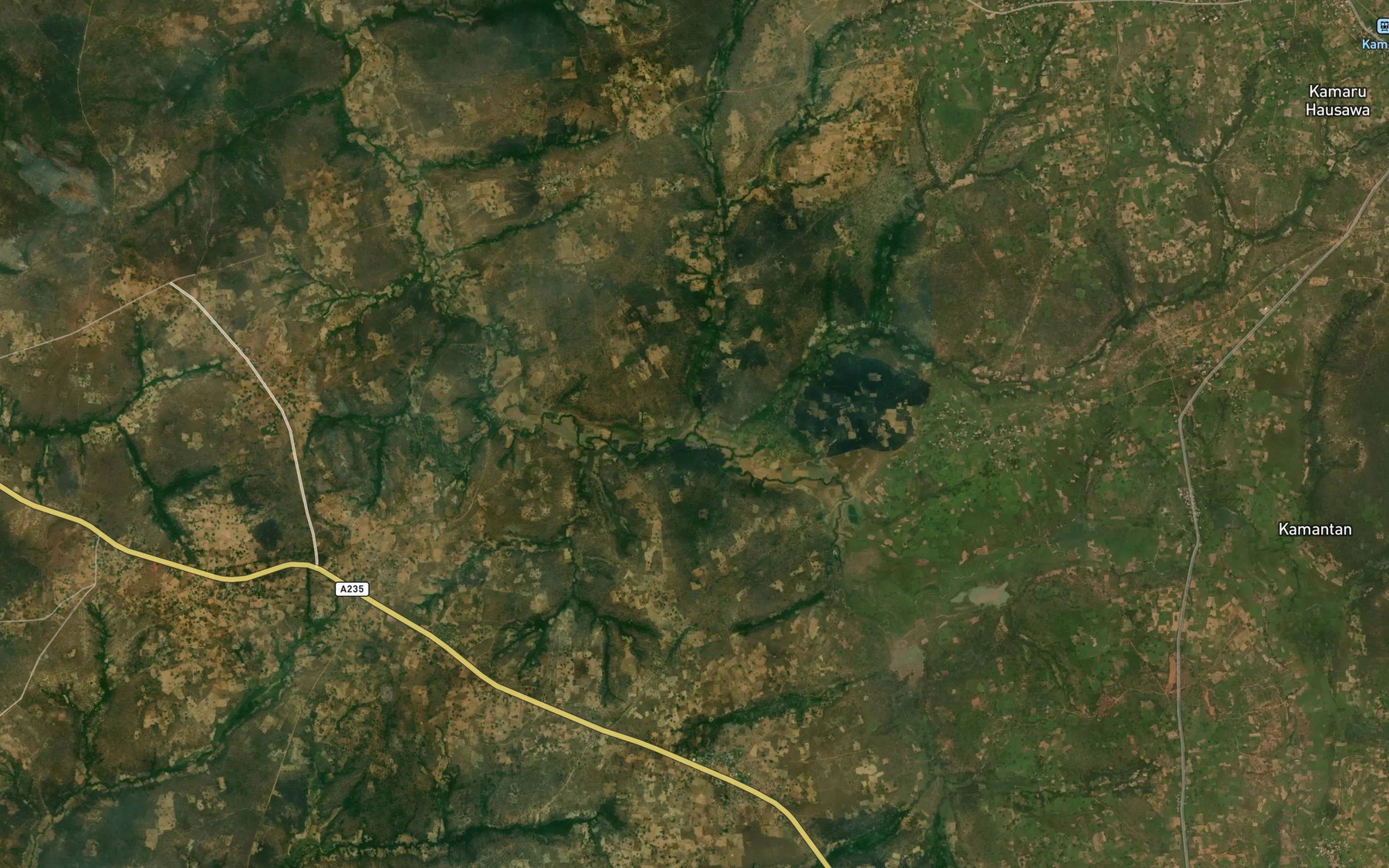 Satellite map of the River Ashafa