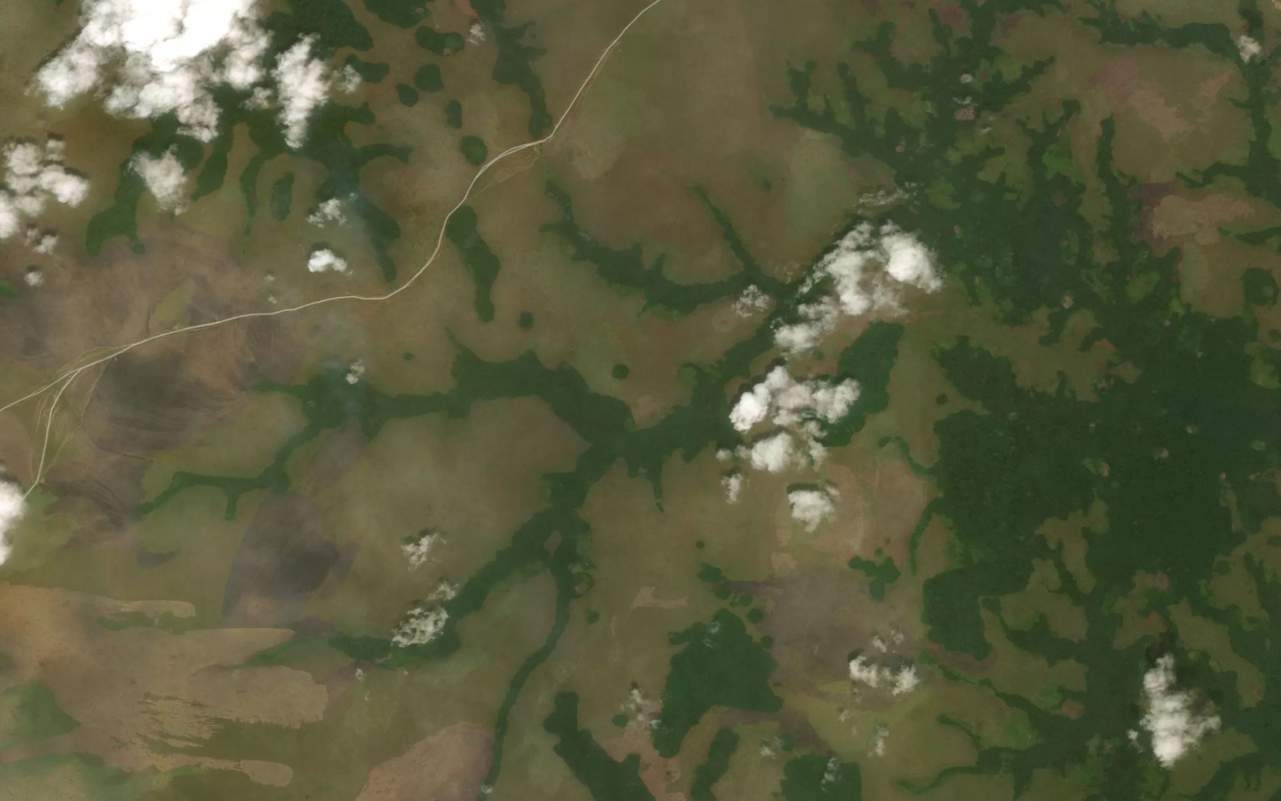 Satellite map of the Louonon