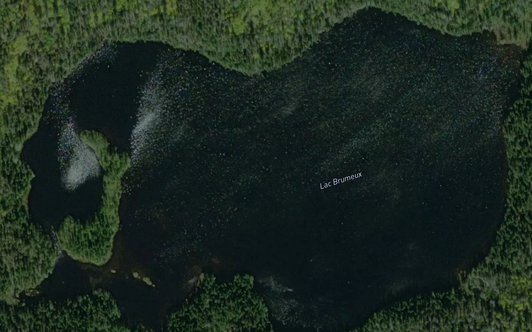 Satellite map of the Lac Brumeux
