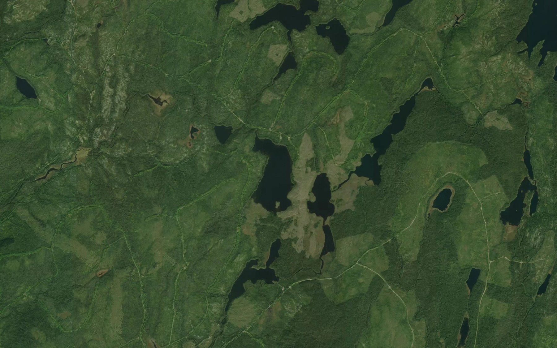 Satellite map of the Lac Remigeaux