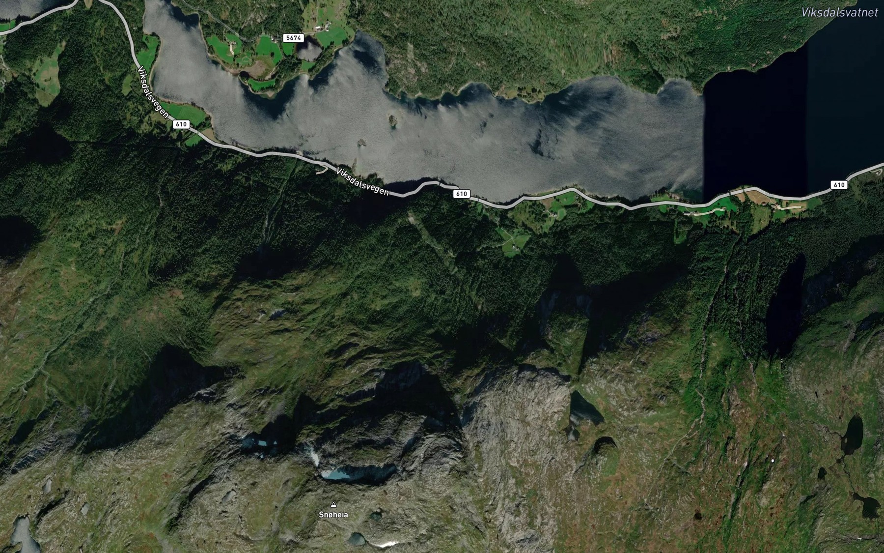 Satellite map of the Vikaelva