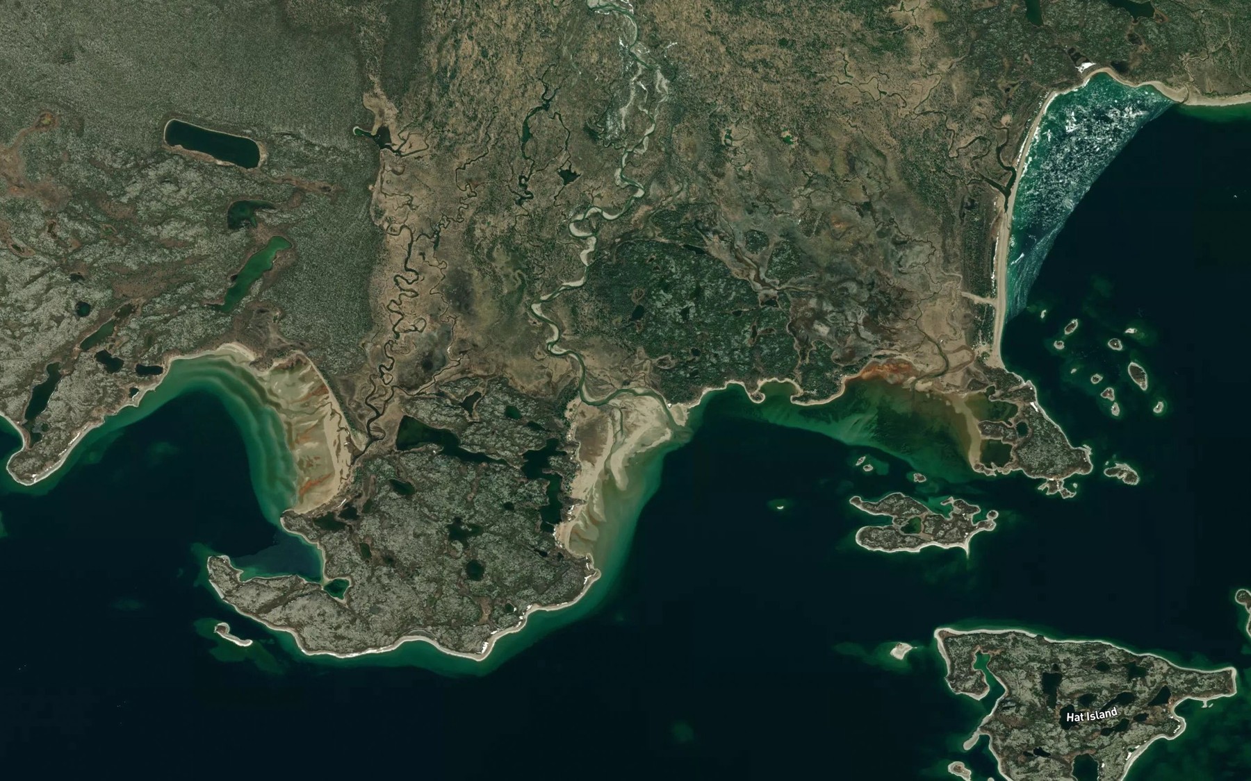 Satellite map of the Canyon Creek