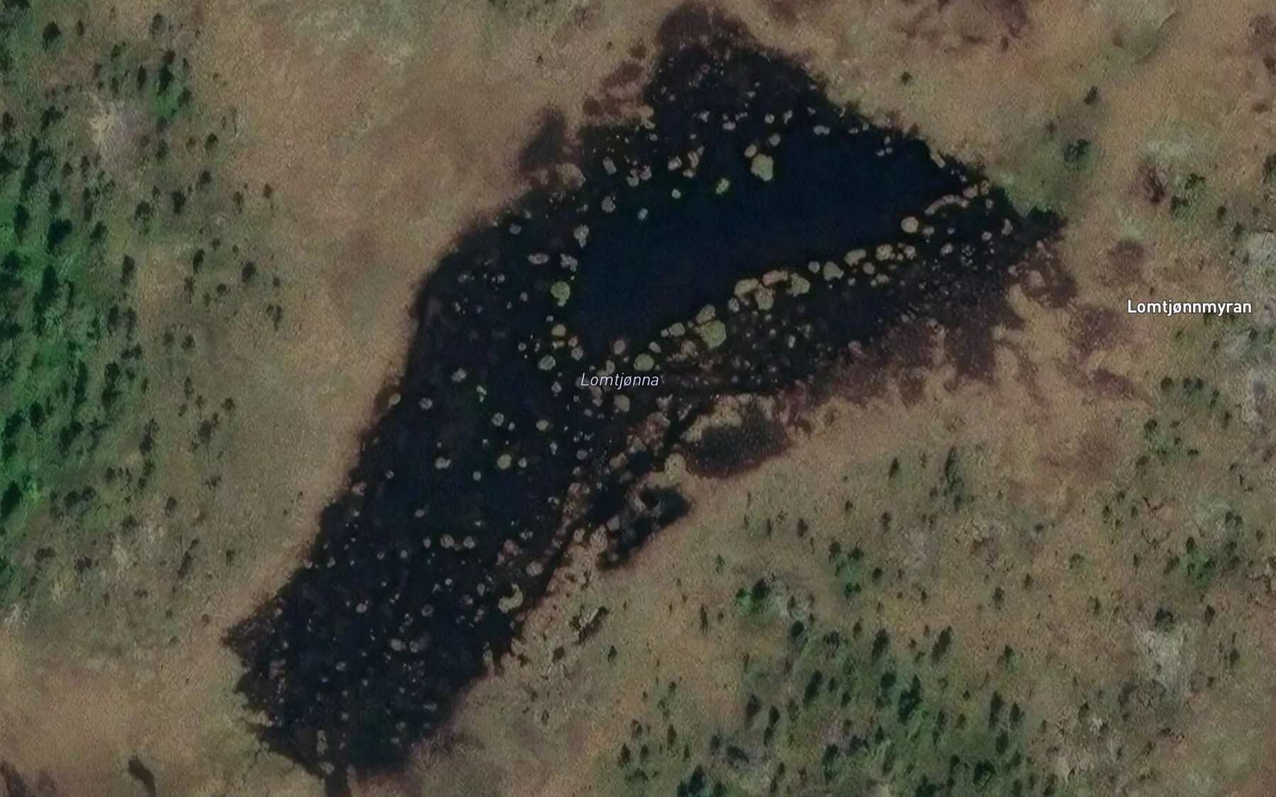 Satellite map of the Lomtjorna