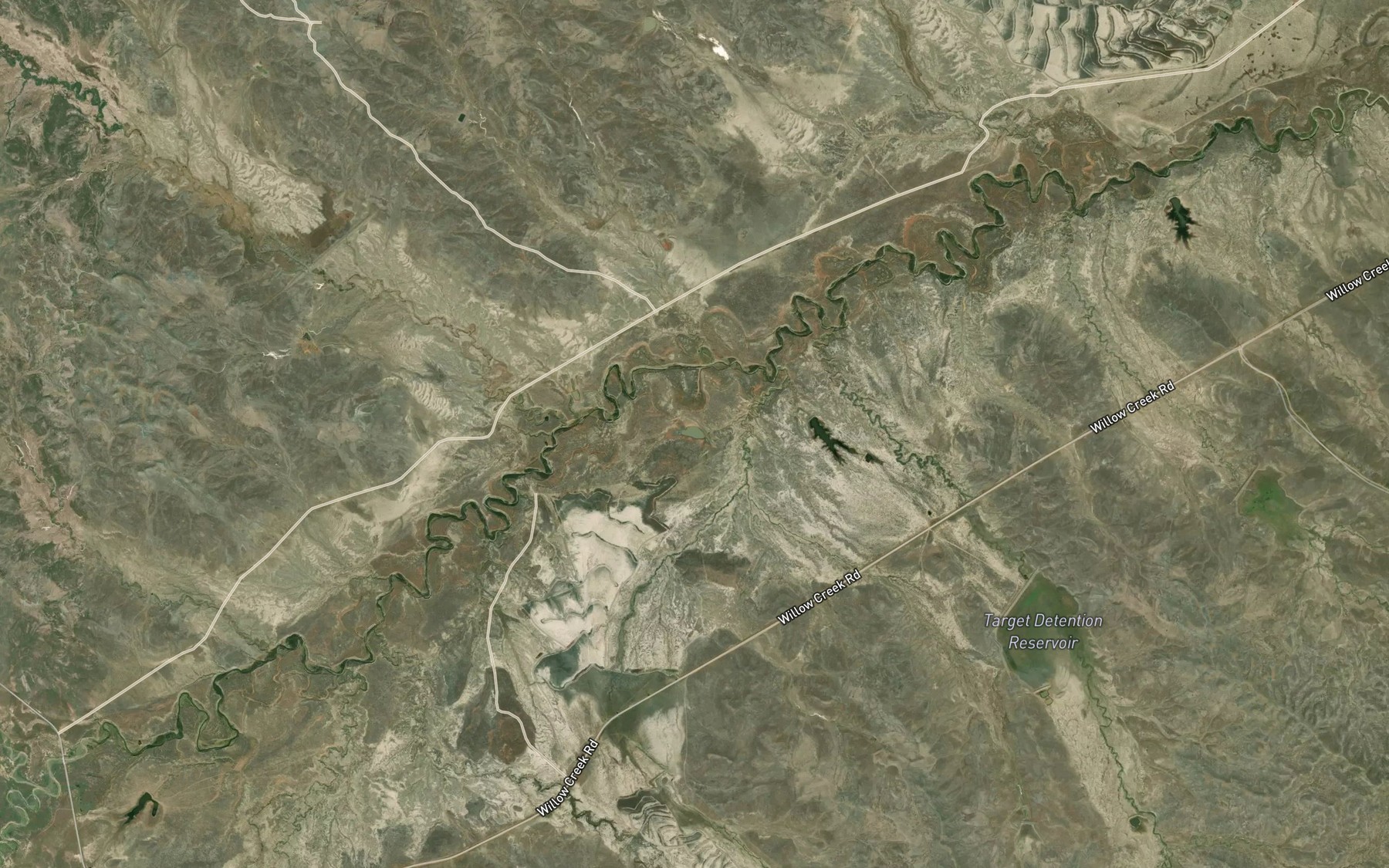 Satellite map of the Rain Reservoir