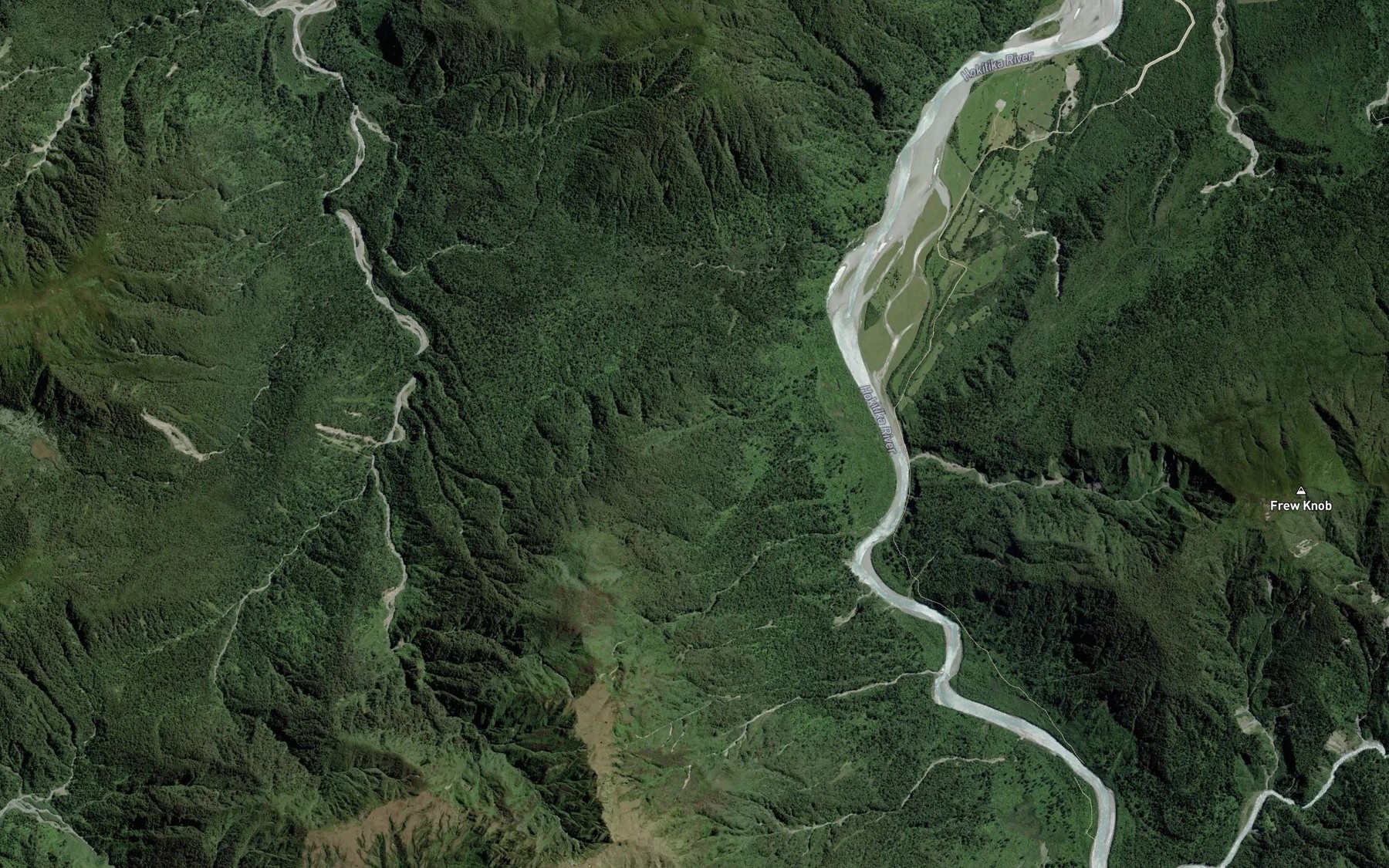 Satellite map of the Snark Creek