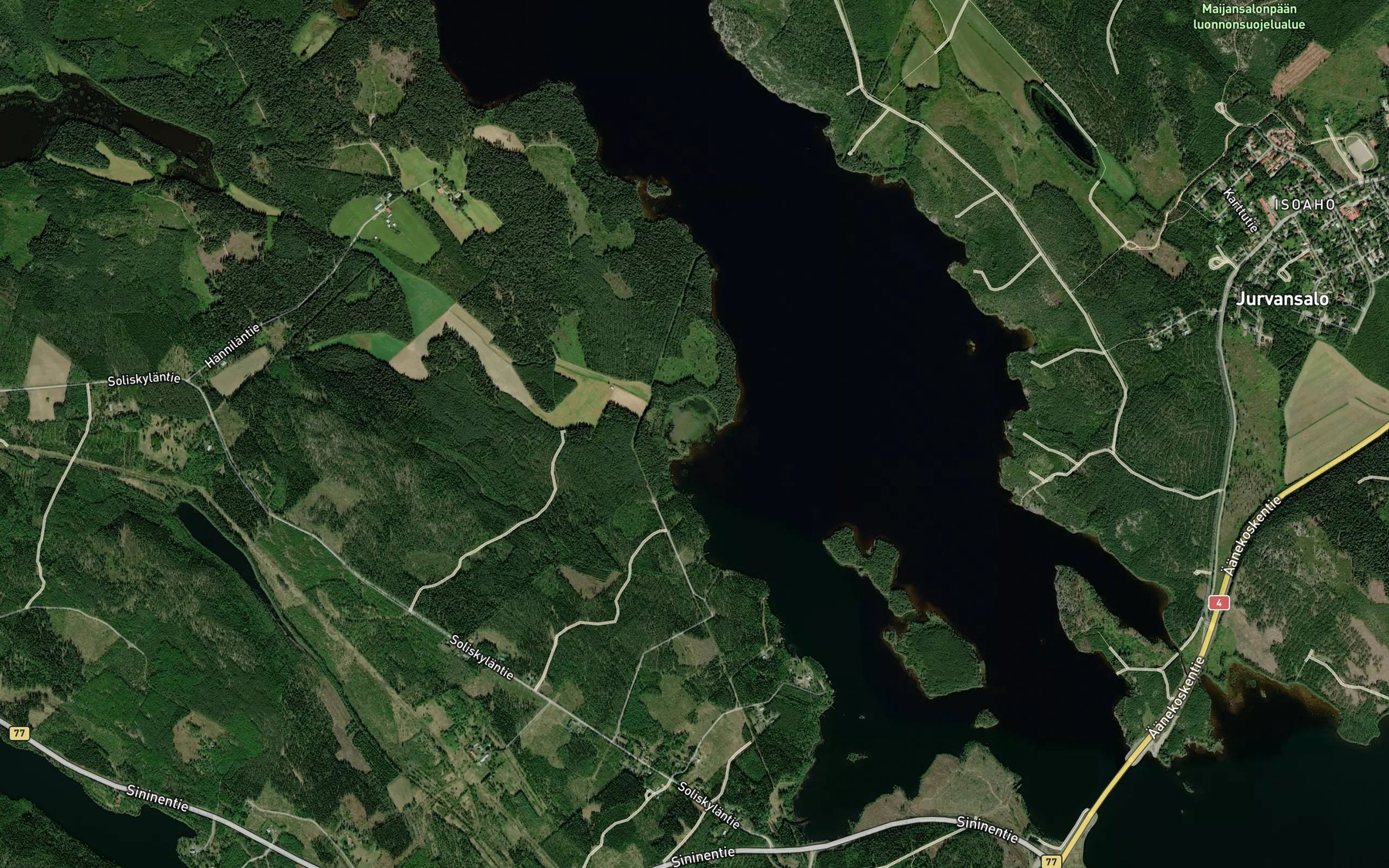 Satellite map of the Koivulahti