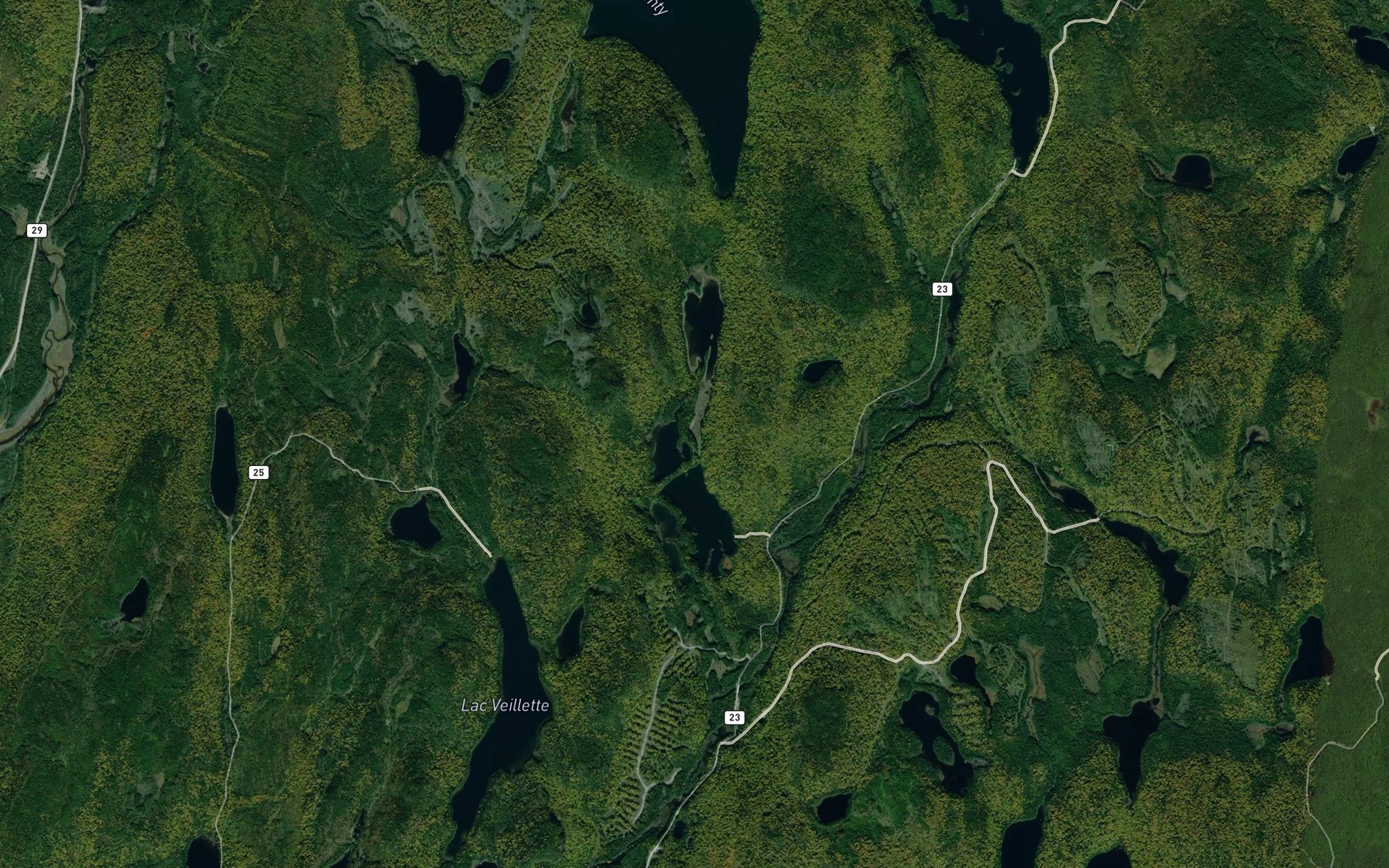 Satellite map of the Lac Wabo