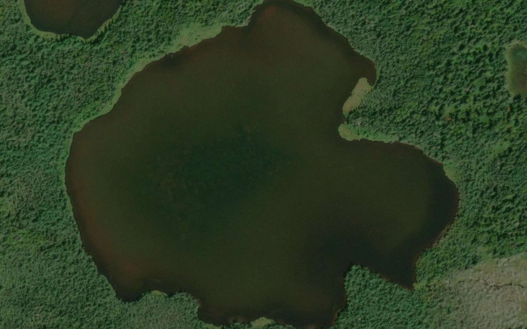 Satellite map of the Lime Lake