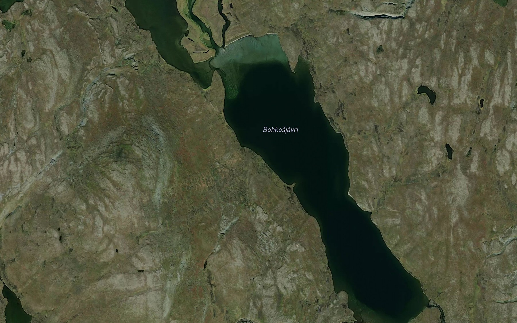 Satellite map of the Sammuljakka