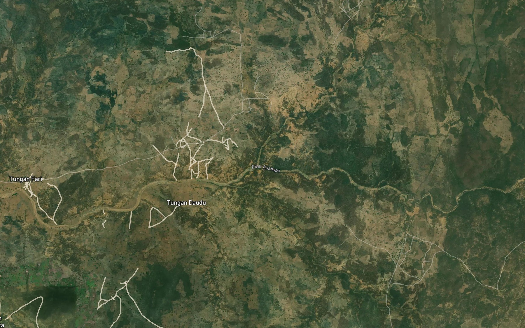 Satellite map of the River Bambiri