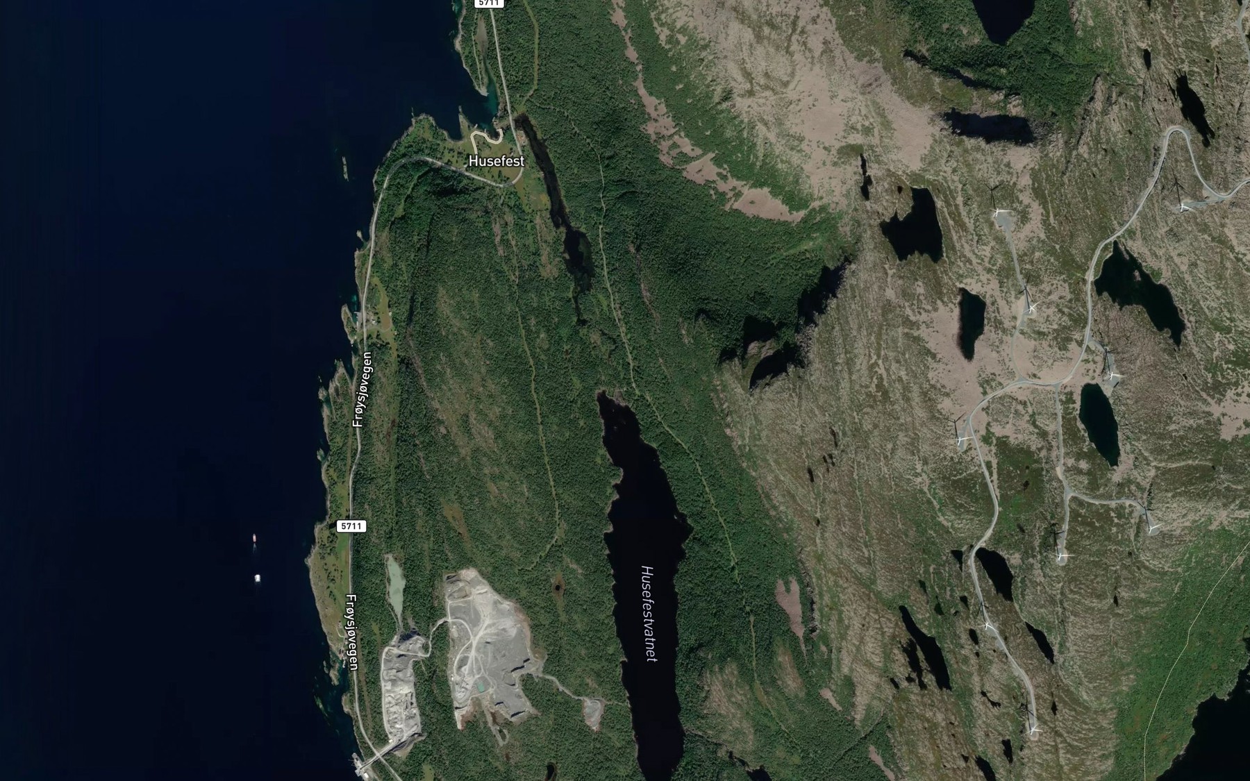 Satellite map of the Demma