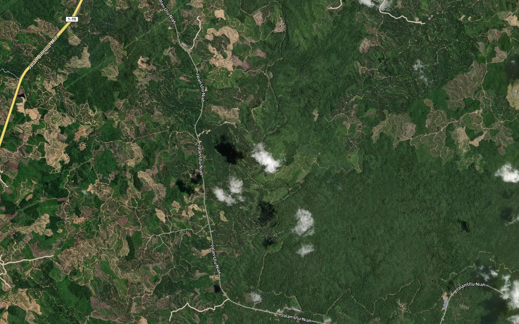 Satellite map of the Sungai Penyaket