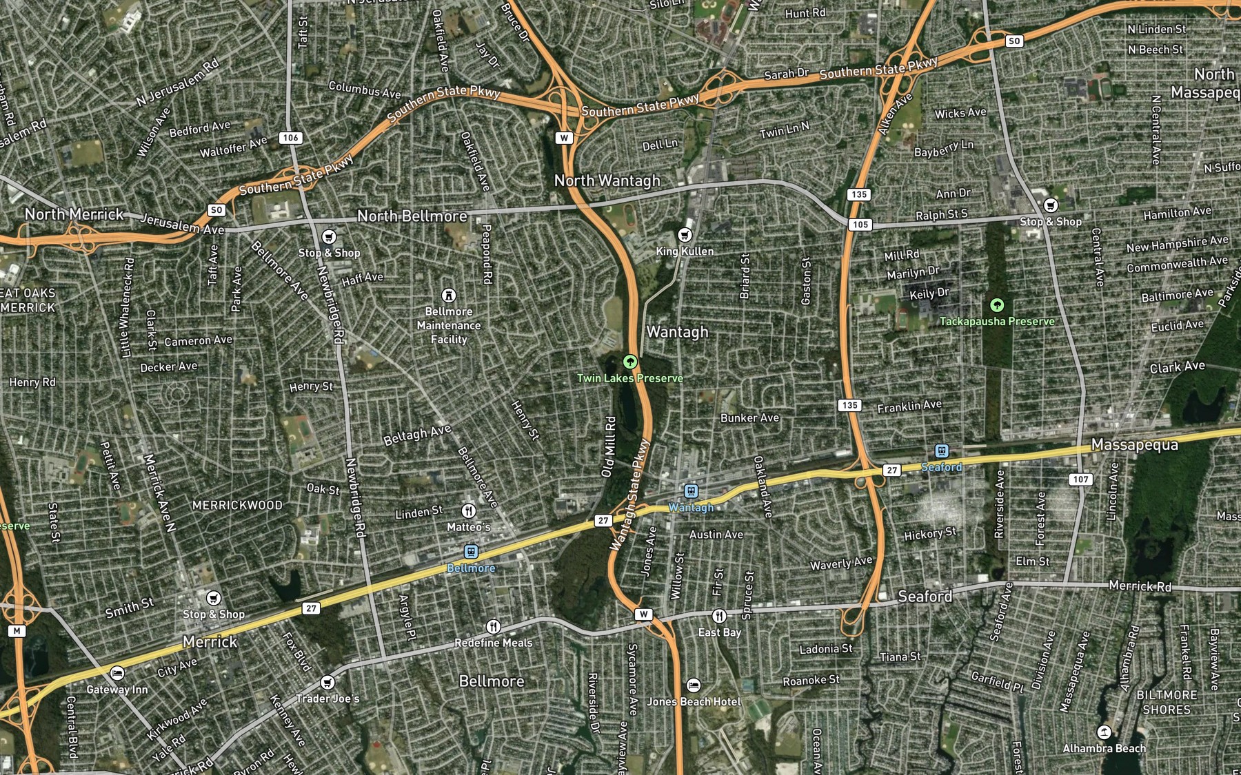 Satellite map of the Spot 8