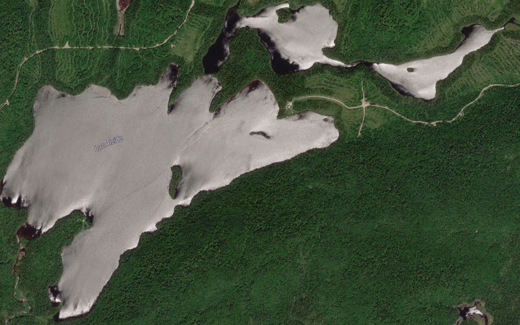 Satellite map of the Lac Alcide