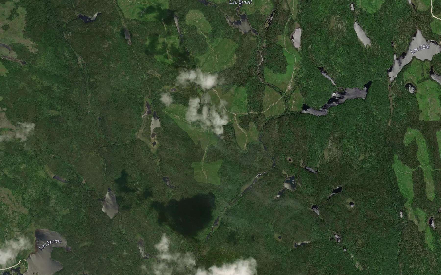 Satellite map of the Lac Mederic-Guay