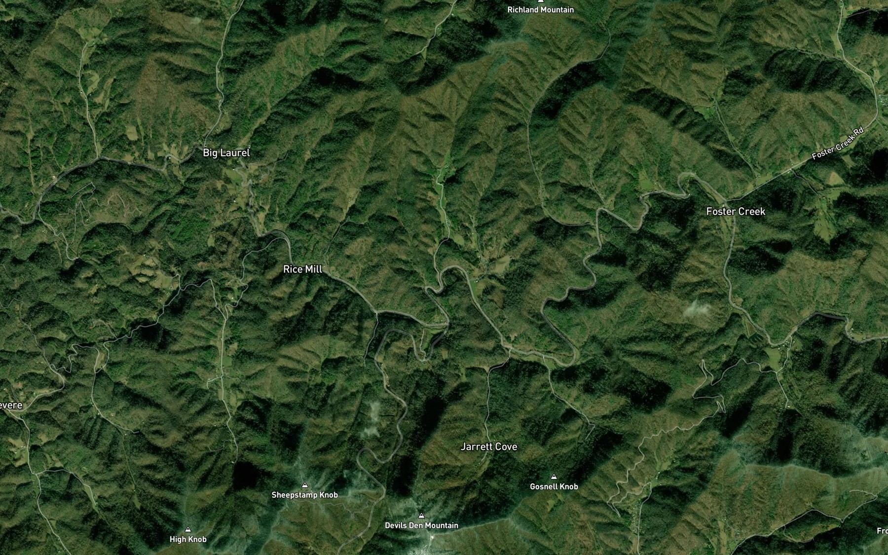 Satellite map of the Lewis Branch