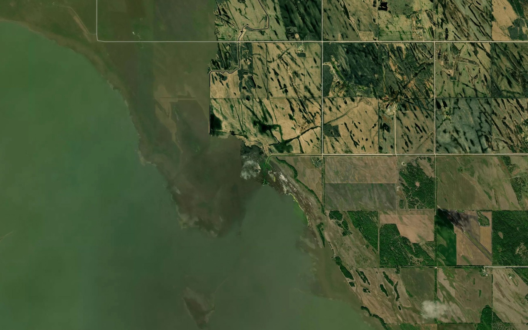Satellite map of the Camper Drain