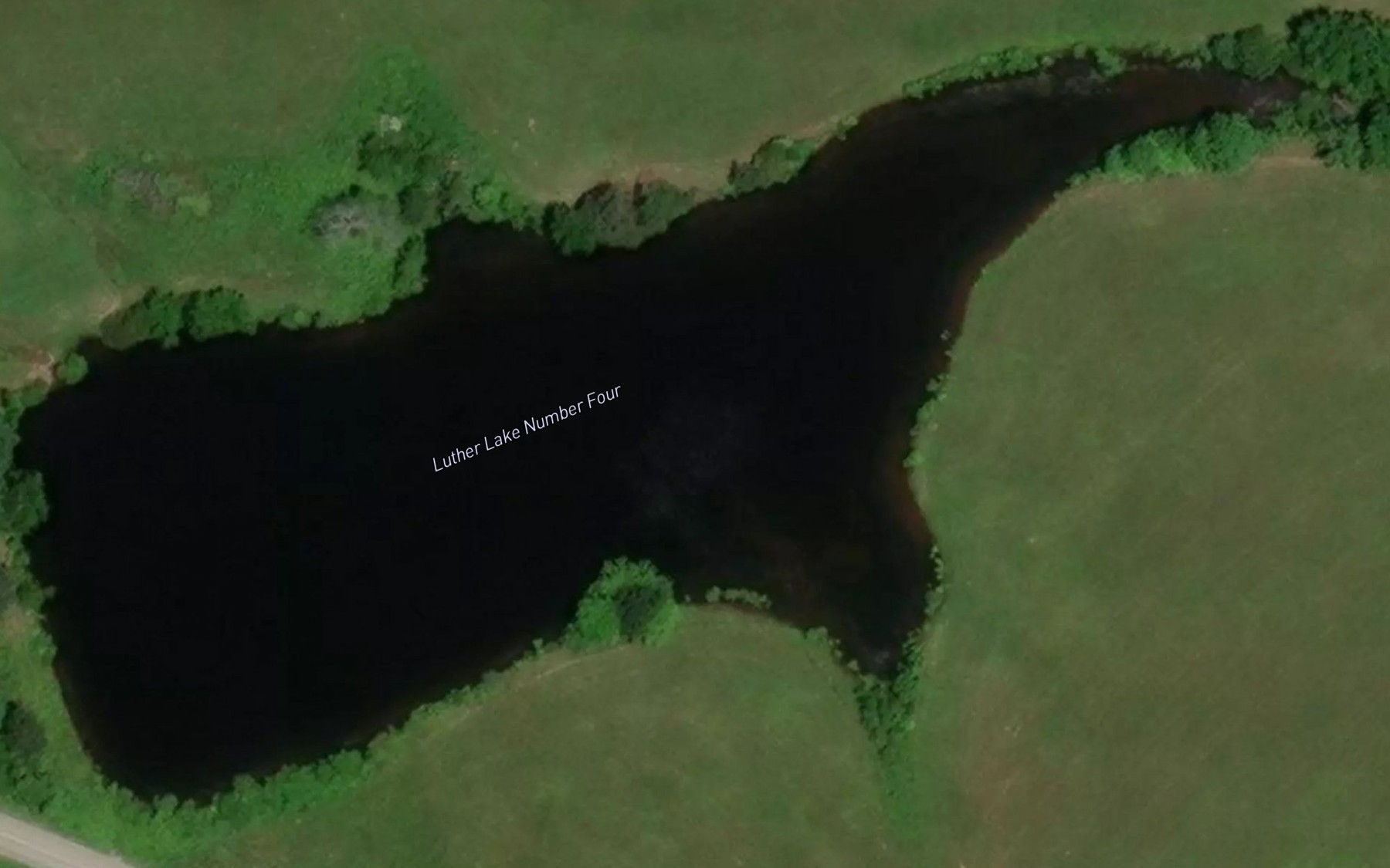 Satellite map of the Luther Lake Number Four