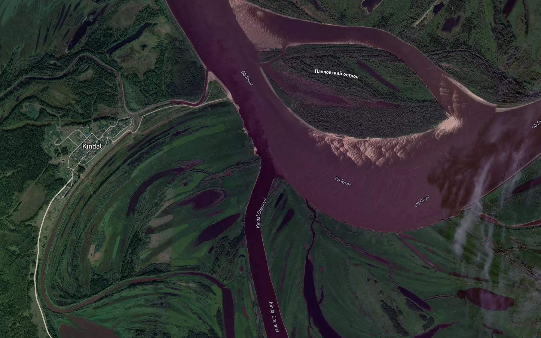 Satellite map of the Protoka Kindal