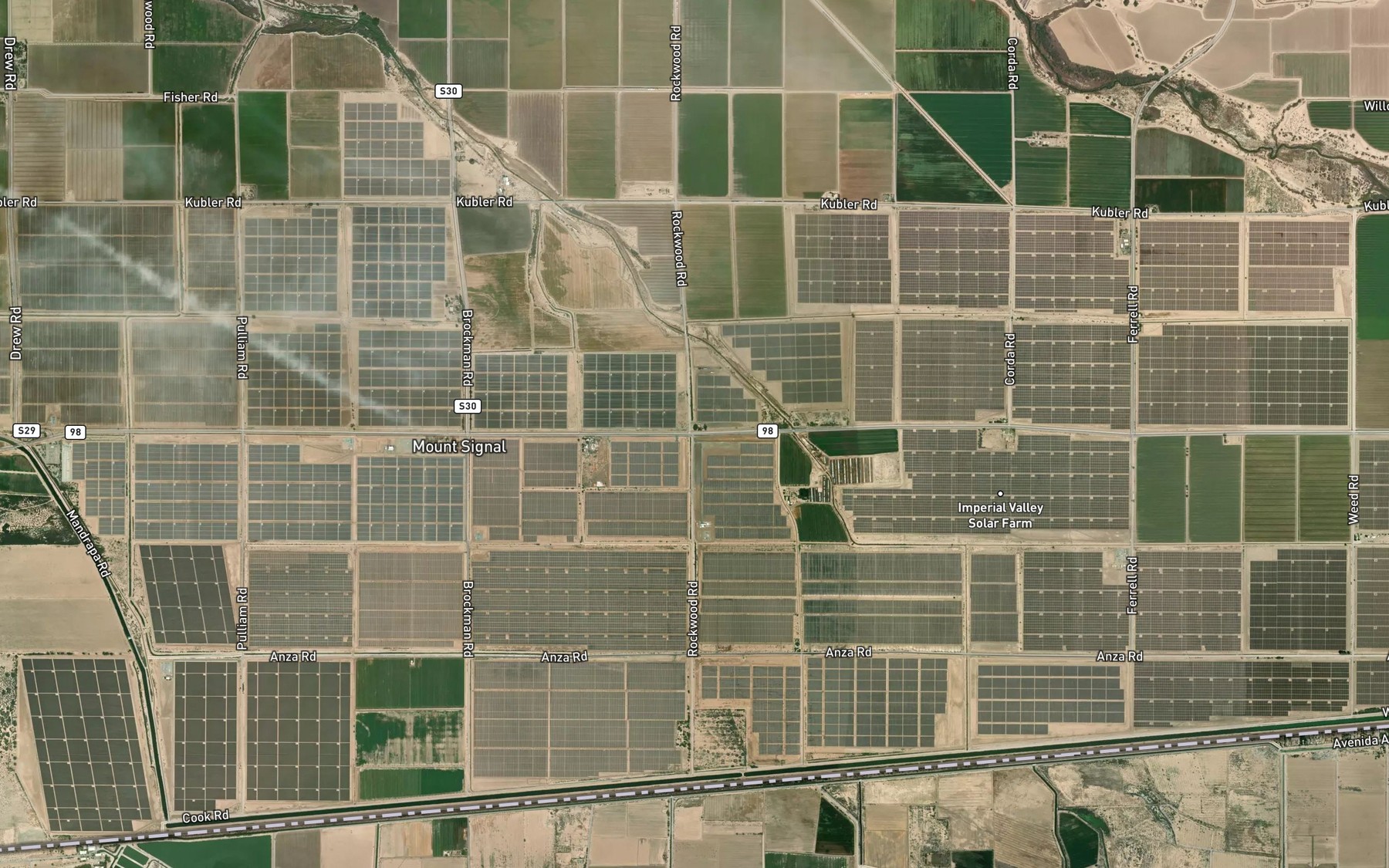 Satellite map of the Greeson Drain Two