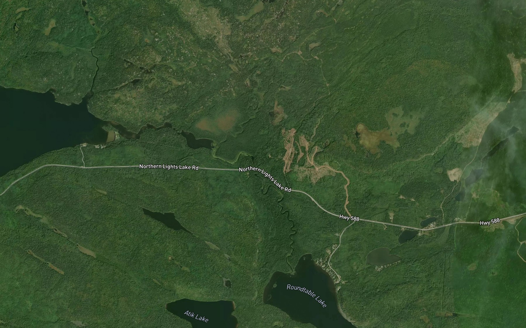 Satellite map of the Little Gull Creek
