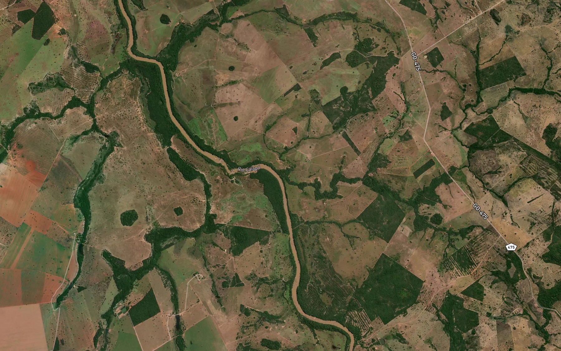 Satellite map of the Corrego do Veado