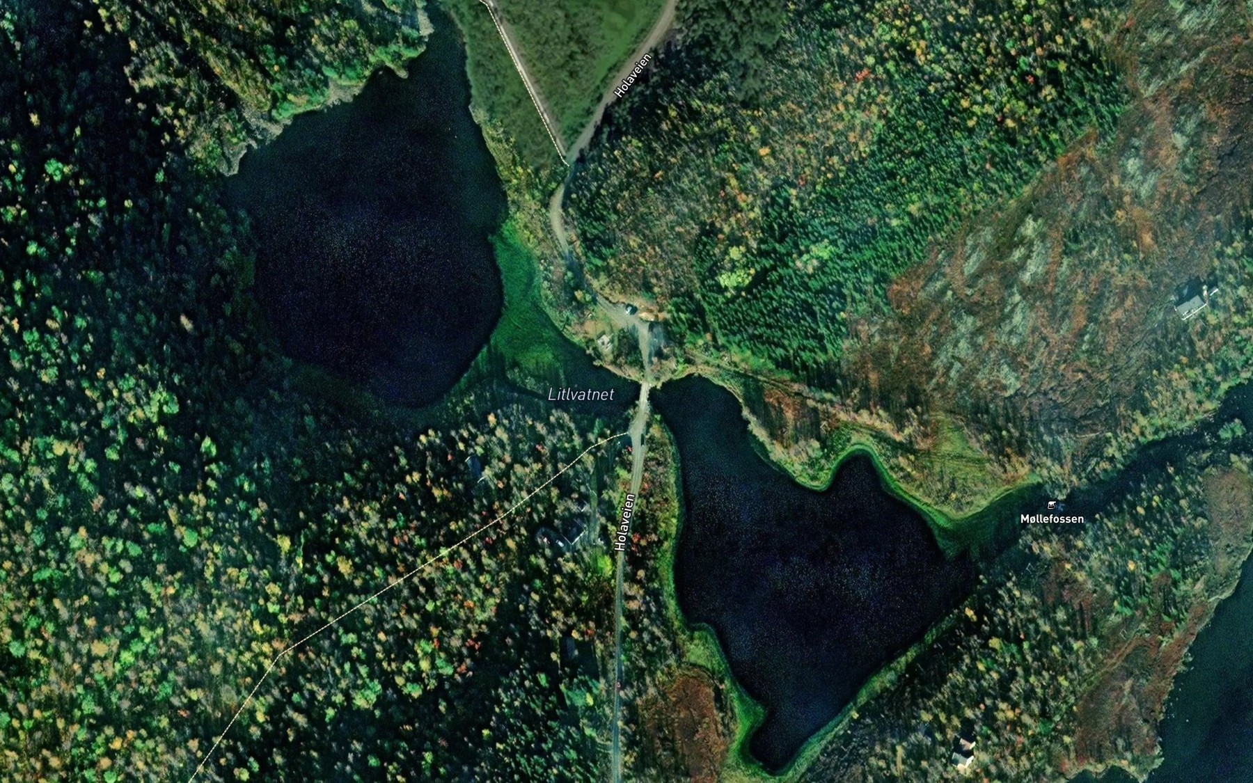 Satellite map of the Lillevatnet