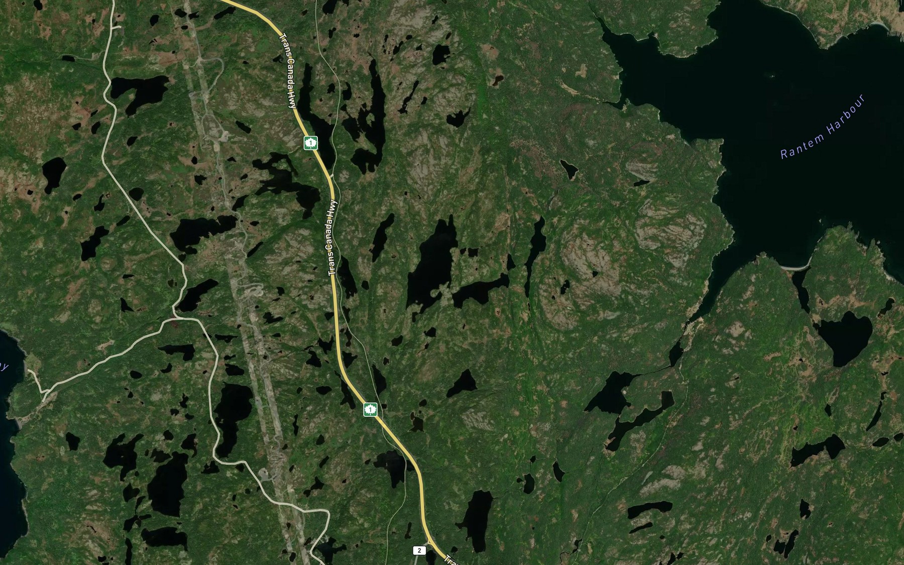 Satellite map of the Muskrat Ponds