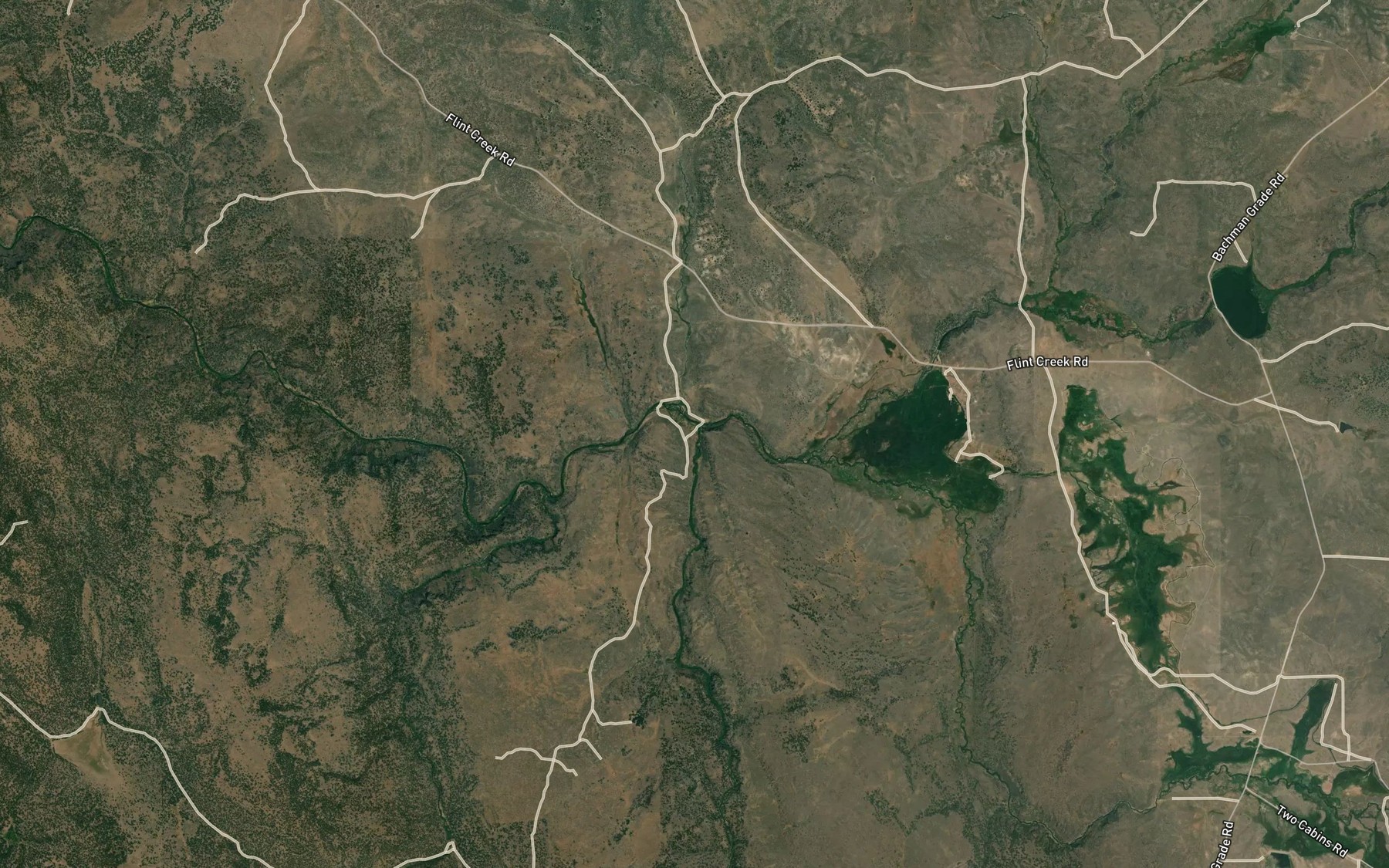 Satellite map of the Josephine Creek