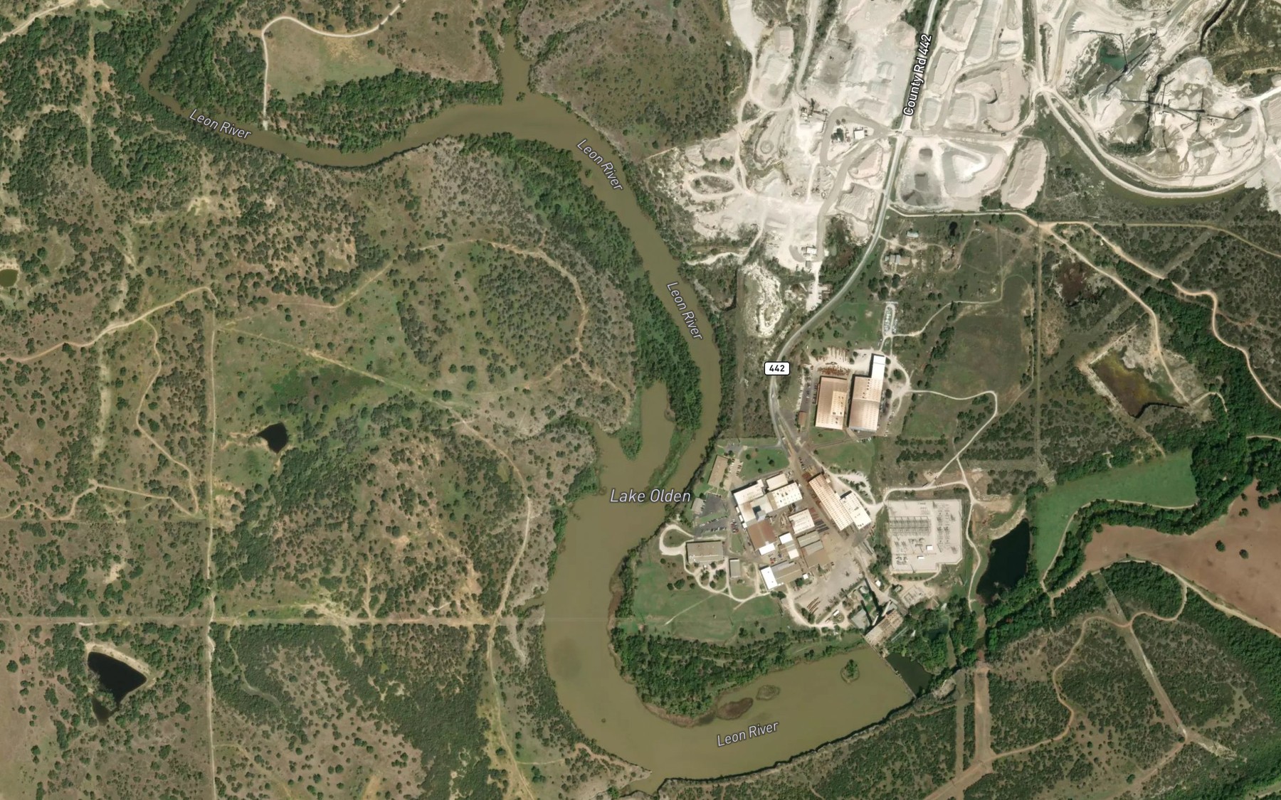 Satellite map of the Lake Olden