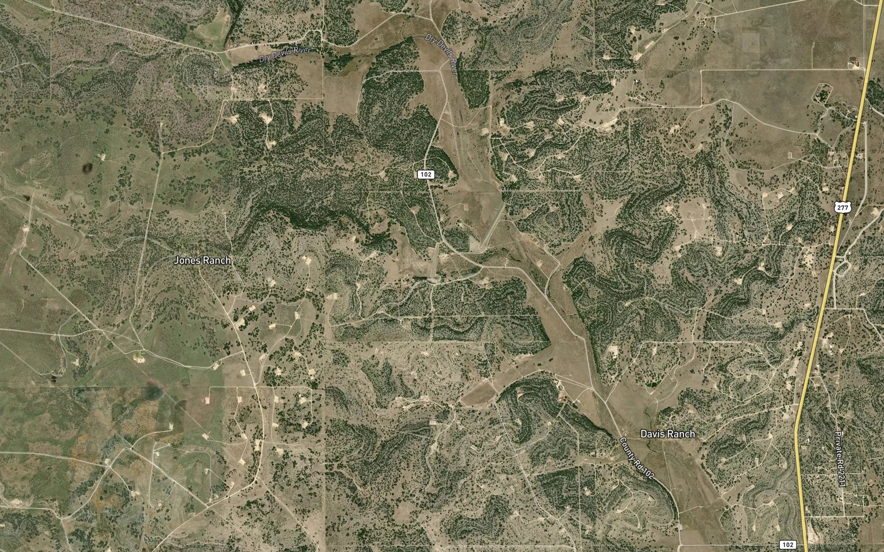 Satellite map of the Site Number Four