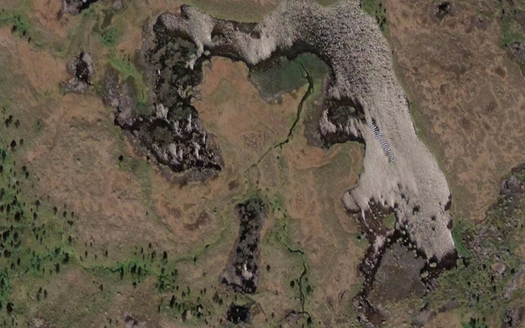Satellite map of the Litlefjelltjonna