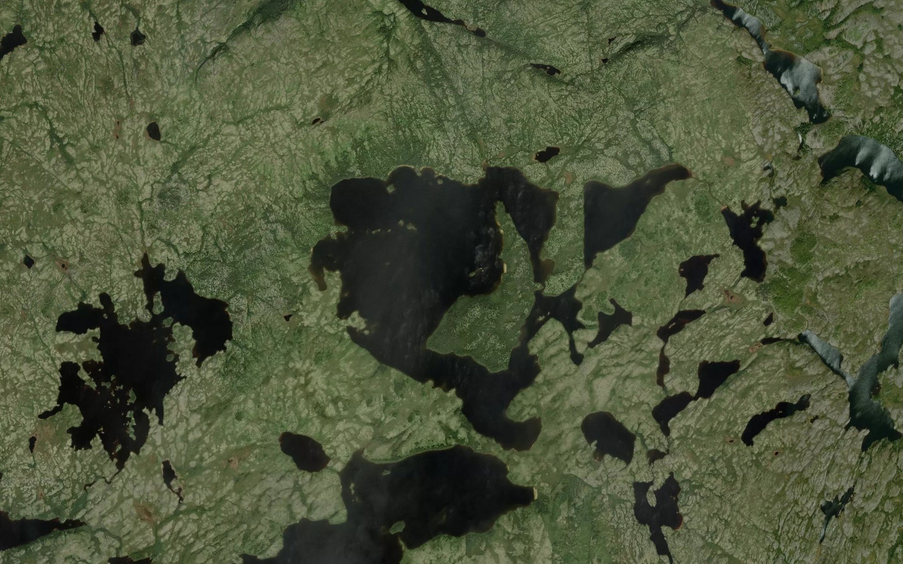 Satellite map of the LacBeauveau