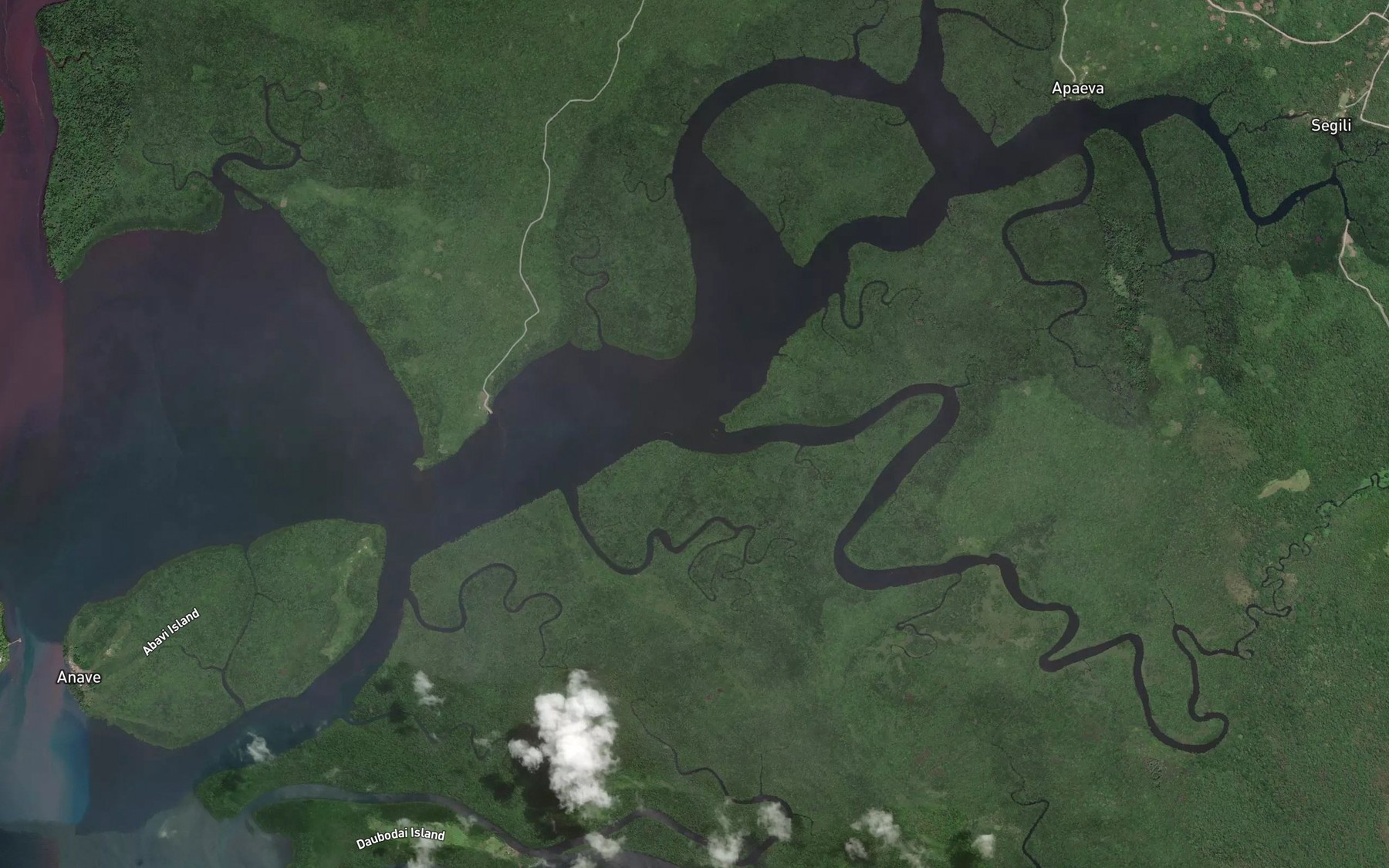 Satellite map of the Robinson River