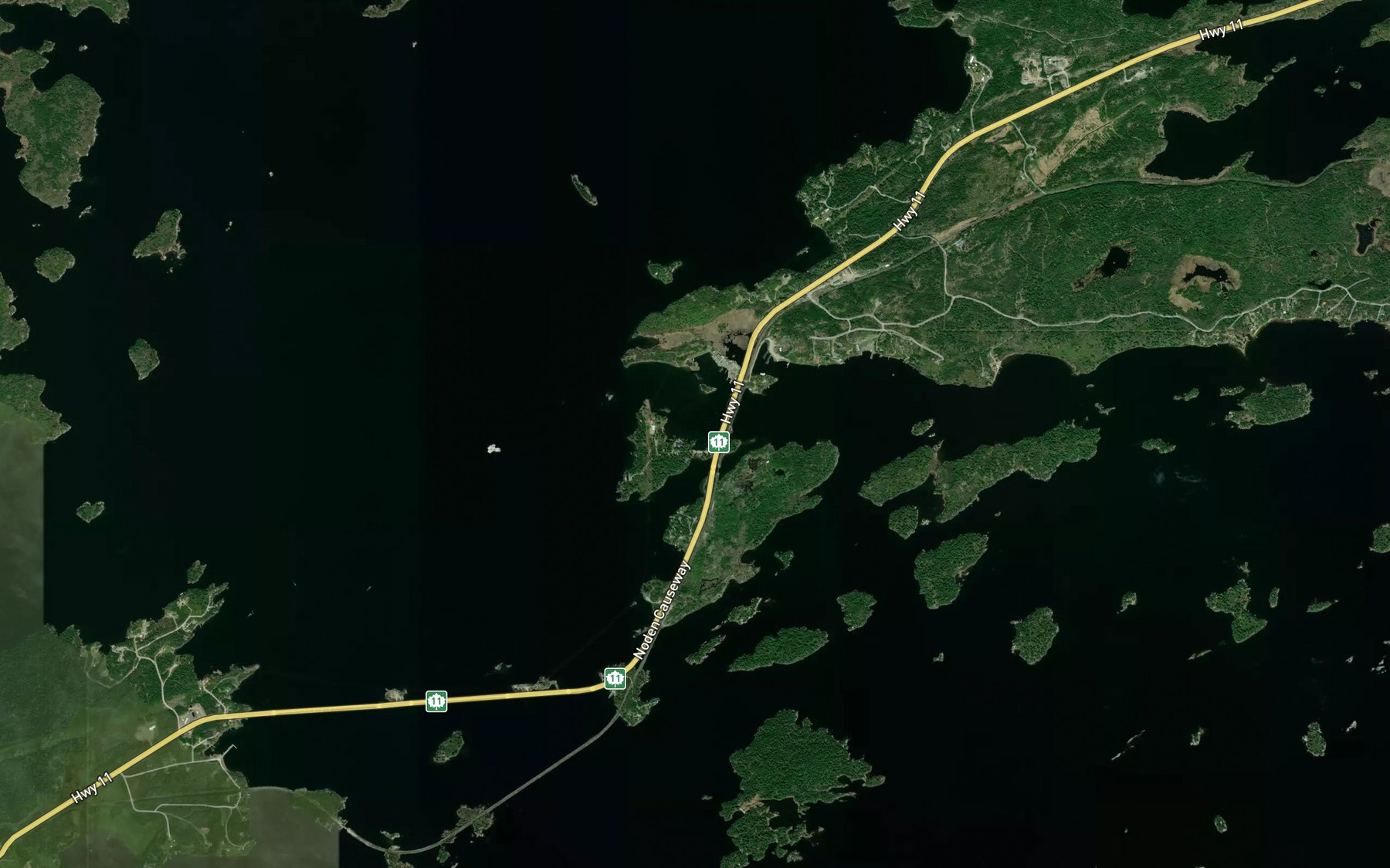 Satellite map of the Gash Point Reef