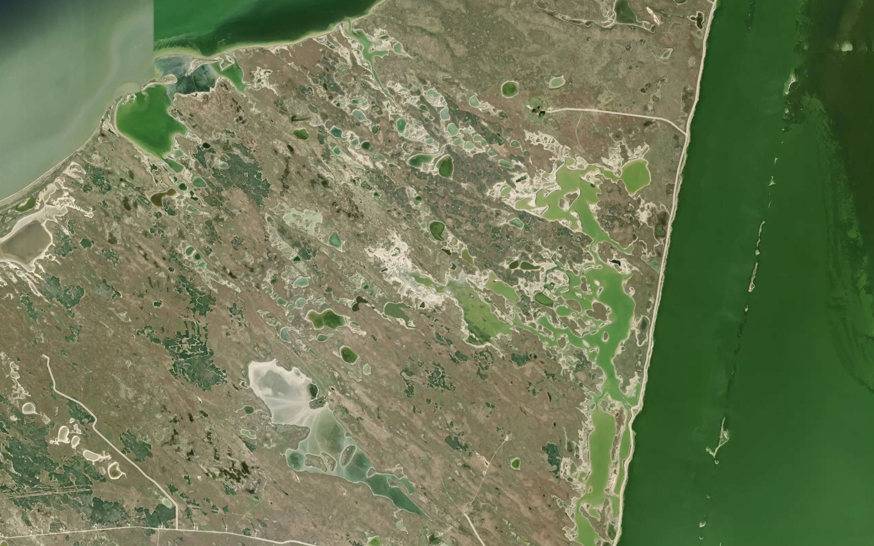 Satellite map of the Ojo de Agua Spring (historical)