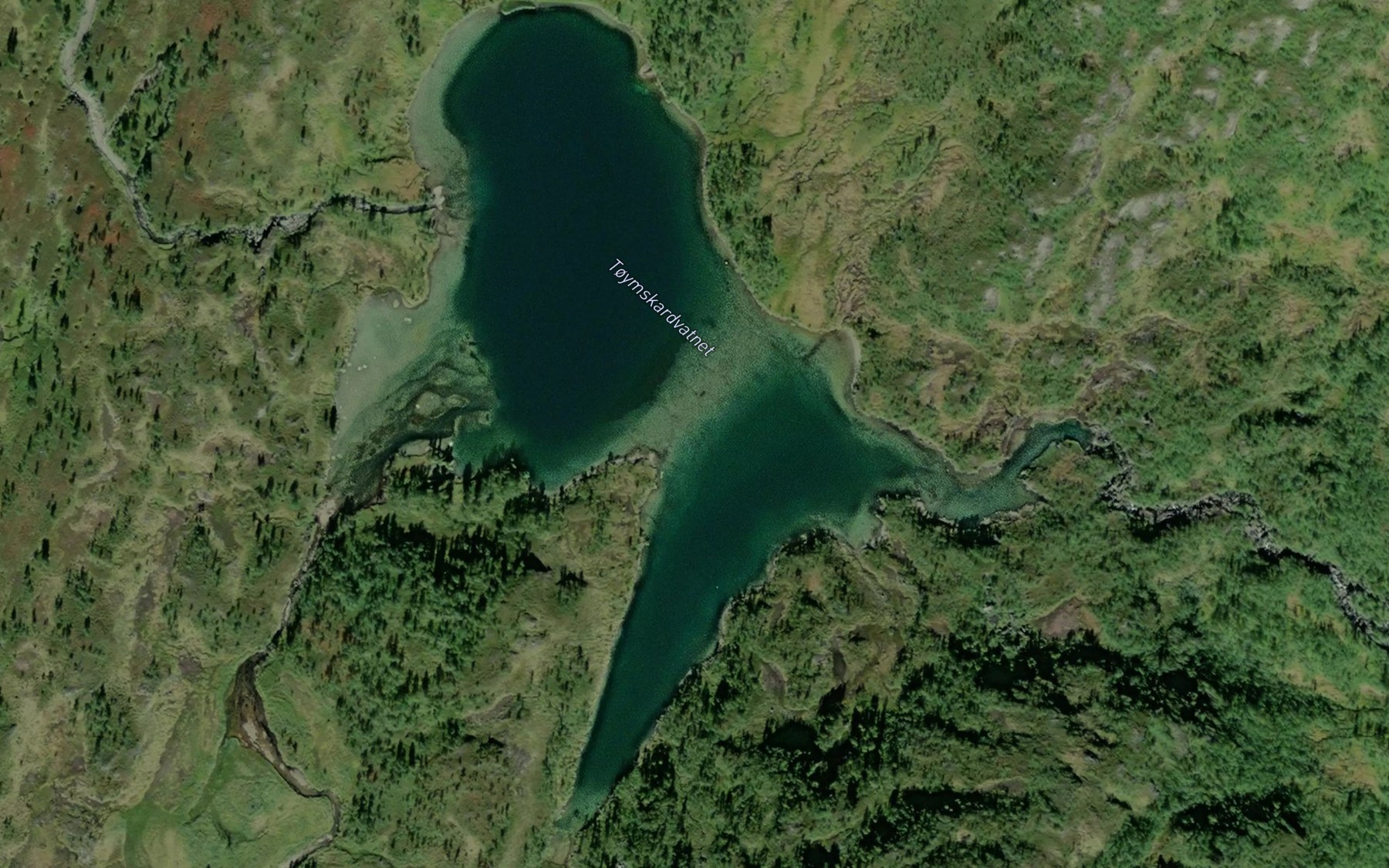 Satellite map of the Toymskardvatnet