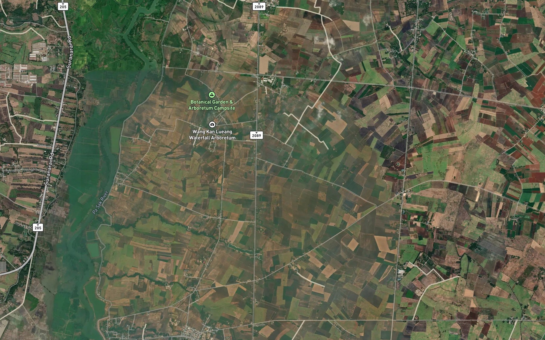 Satellite map of the Huai Makok Noi