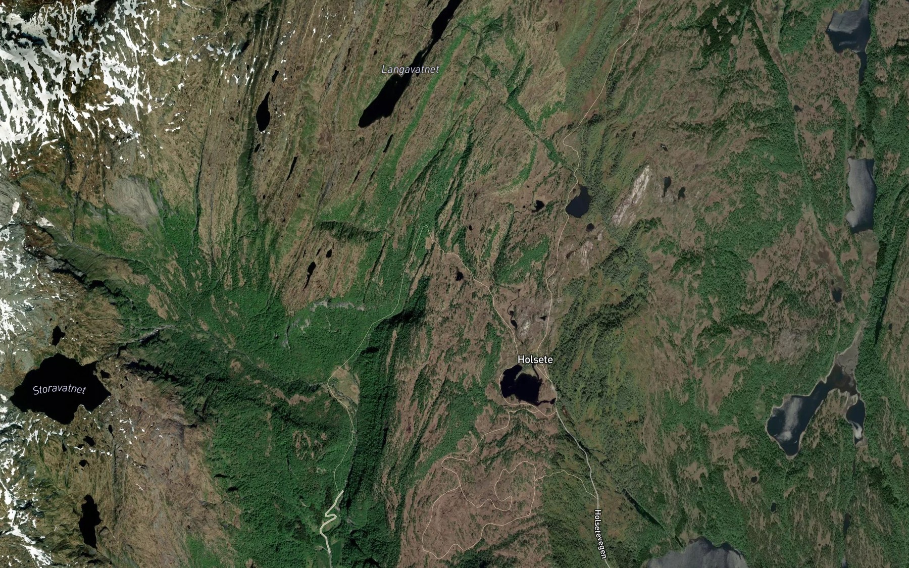 Satellite map of the Bjornspet