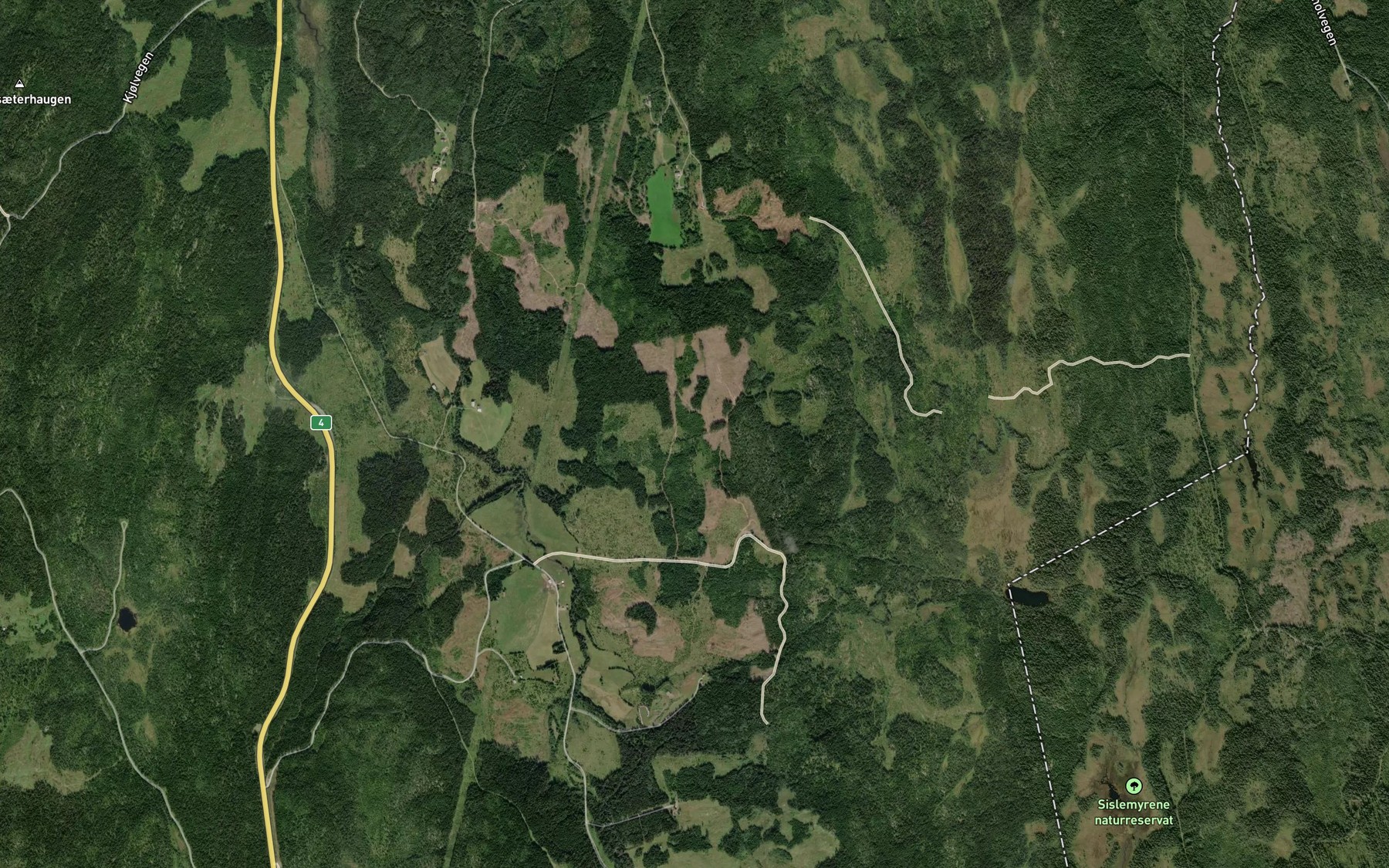Satellite map of the Kvernbekken
